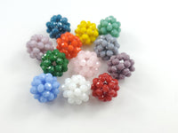 16mm Round Glass Beads (2pcs)