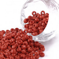 6/0 Baking Paint Glass Seed Beads (11gms)