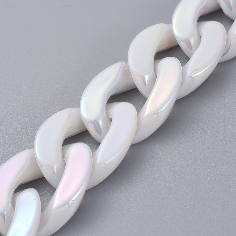 Acrylic Twisted AB Handmade Chain (18