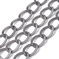 Aluminum Oval Curb Chain
