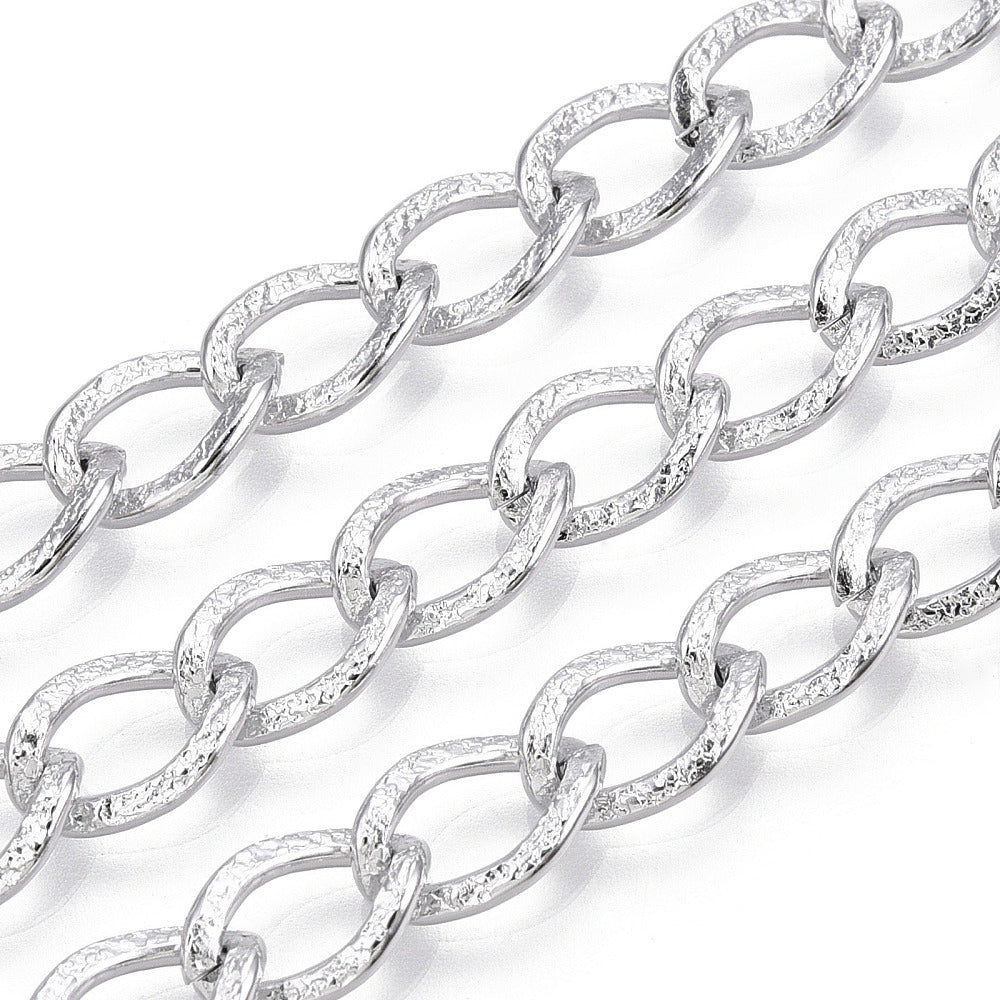 Aluminum Textured Curb Chain