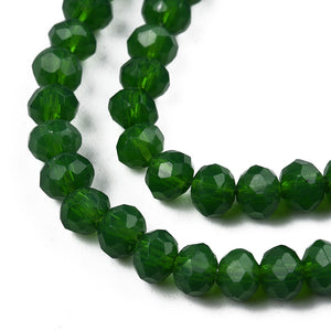 4mm Rondelle Glass Beads Strand