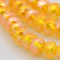 6mm Abacus Glass Beads Strand
