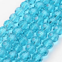 8mm Normal Glass Faceted Beads Strand