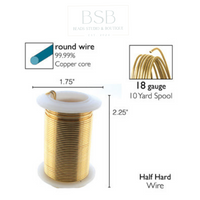 Wire Elements Lacquered Tarnish 18 Gauge
