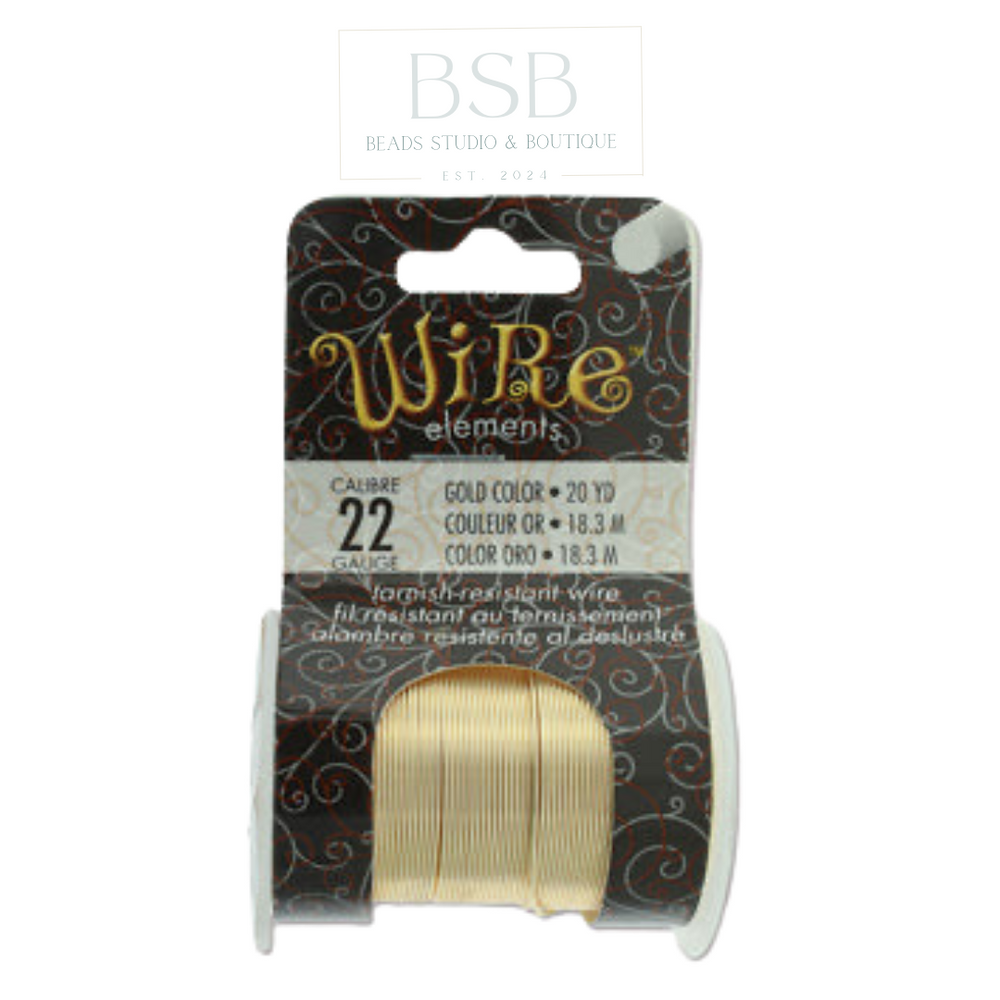 Wire Elements Lacquered Tarnish 22 Gauge