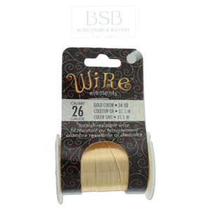 Wire Elements Lacquered Tarnish 26 Gauge