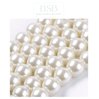 8mm Glass Pearl Beads Strand
