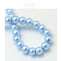 6mm Glass Pearl Beads Strand
