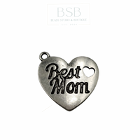 Best Mom Heart Pendant