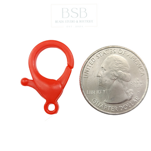 25mm Plastic Lobster Claw Clasps (4pcs)