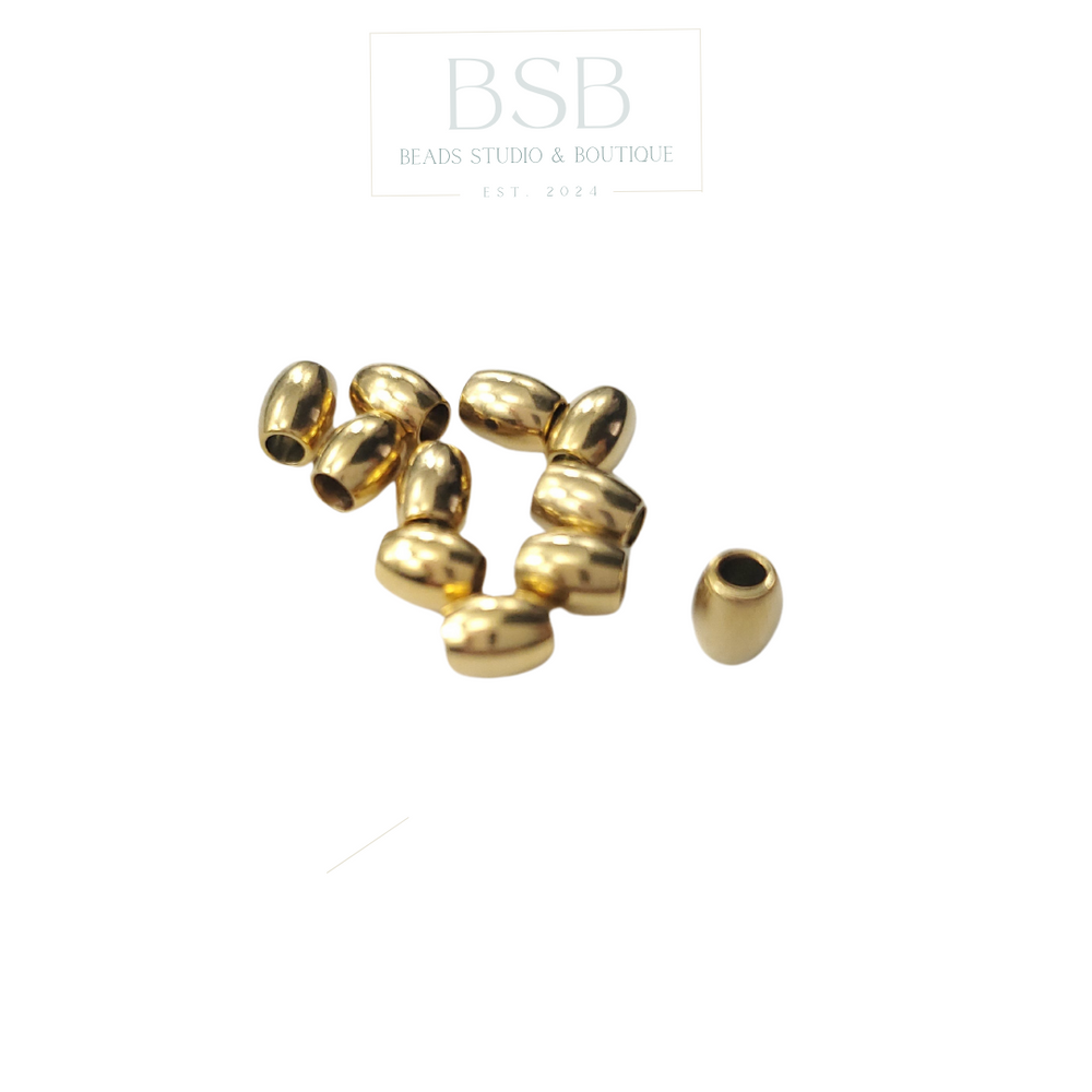 Stainless Steel Oval Spacer (3mm)