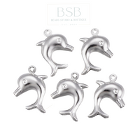 Stainless Steel Dolphin Pendant
