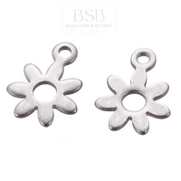 Stainless Steel Mini Flower Pendant
