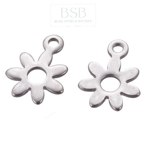 Stainless Steel Mini Flower Pendant