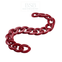 Handmade CCB Twisted Plastic Chain (19”)
