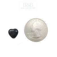 Heart Agate Gemstone Beads (4pcs)