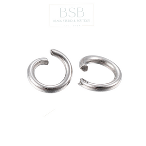 8mm Stainless Steel Jump Rings (20pcs)
