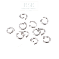 8mm Stainless Steel Jump Rings (20pcs)
