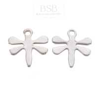 Stainless Steel Mini Dragonfly Pendant (5pcs)
