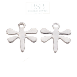 Stainless Steel Mini Dragonfly Pendant (5pcs)