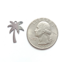 Stainless Steel Palm Tree Pendant