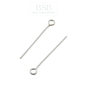 45mm Stainless Steel Eye pins (20pcs)