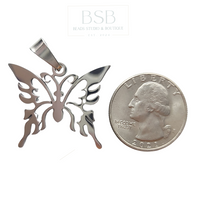 Stainless Steel Butterfly Pendant
