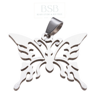 Stainless Steel Butterfly Pendant