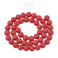 8mm Natural Lava Beads Strands, round
