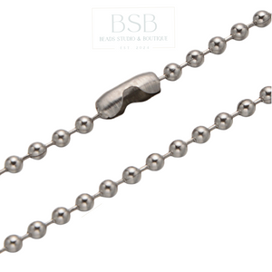 Stainless Steel 2.5mm Ball Chain Necklace