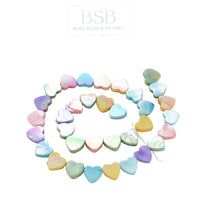 10mm Heart Shell Beads Strand
