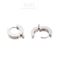 Stainless Steel Huggie Hoop Earring (2pcs)
