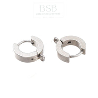 Stainless Steel Huggie Hoop Earring (2pcs)
