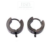 Stainless Steel Huggie Hoop Earring (2pcs)
