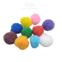 8~12mm Pompons Beads (10pcs)