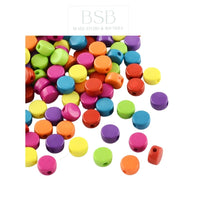 Acrylic Flat Round Beads Spacer (10pcs)