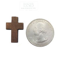 Cross Wood Spacer Beads (3pcs)
