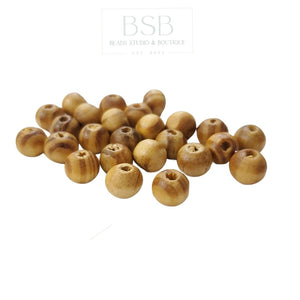 Wood Round Beads (25pcs)