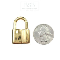 Stainless Steel Padlock Pendant
