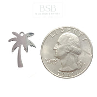 Stainless Steel Palm Tree Pendant
