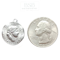 Stainless Steel Coin Pendant
