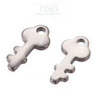 Stainless Steel Key Pendant (10pcs)
