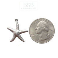 Stainless Steel Starfish Pendant (5pcs)
