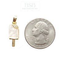 Ice Pop Brass Zirconia Pendant, Gold Plated 18K
