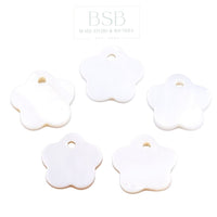 Flower Freshwater Shell Pendant (5pcs)
