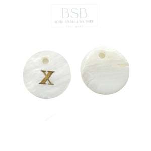 Letter X Shell Pendant