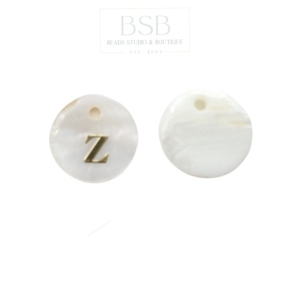 Letter Z Shell Pendant