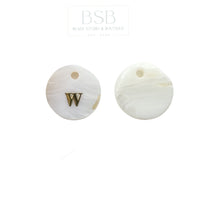 Letter W Shell Pendant