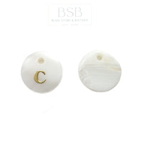 Letter C Shell Pendant